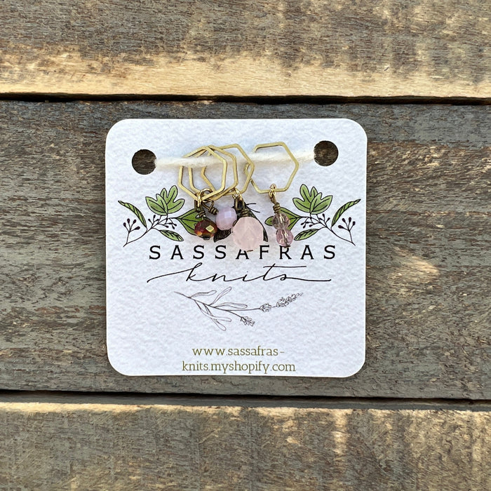 Knotty Lamb - Sassafras Stitch Markers - Sassafras Knits - Accessory