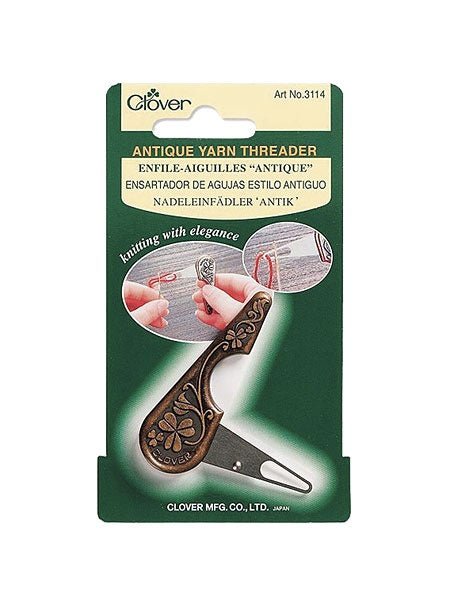 Knotty Lamb - Antique Yarn Threader - Clover - Accessory