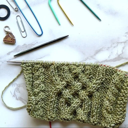 Knotty Lamb - Basics of Cables - Saturday, July 11, 12:30-2:30pm - Knotty Lamb - Classes