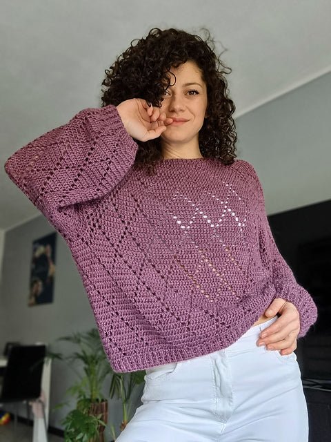 Knotty Lamb - Crochet Sweater - Saturdays, Feb 21, 28, & Mar 14, 12:30 - 2:30pm - Knotty Lamb - Classes