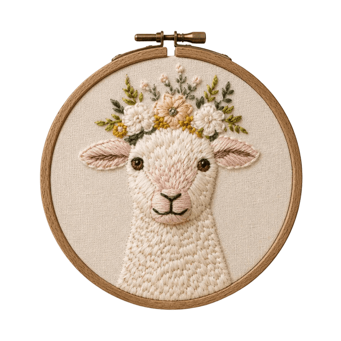 Knotty Lamb - Darby & Windsor Embroidery Kit - Darby & Windsor - Embroidery