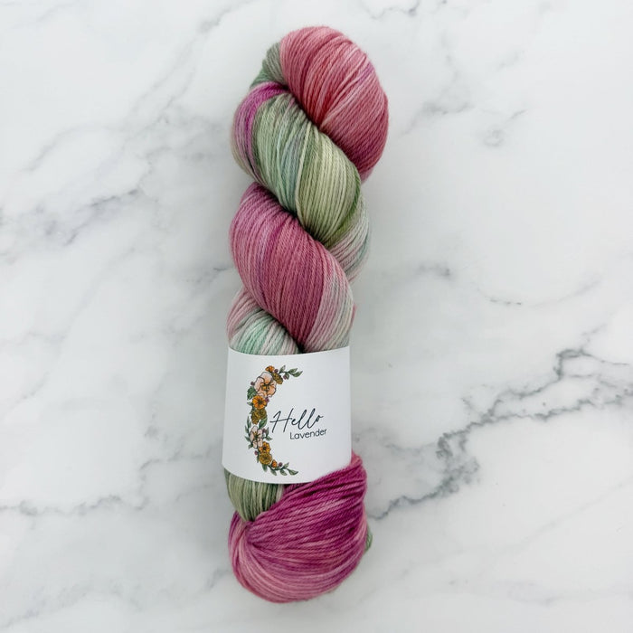 Knotty Lamb - Hello Lavender Cashmere Sock - Hello Lavender - Yarn