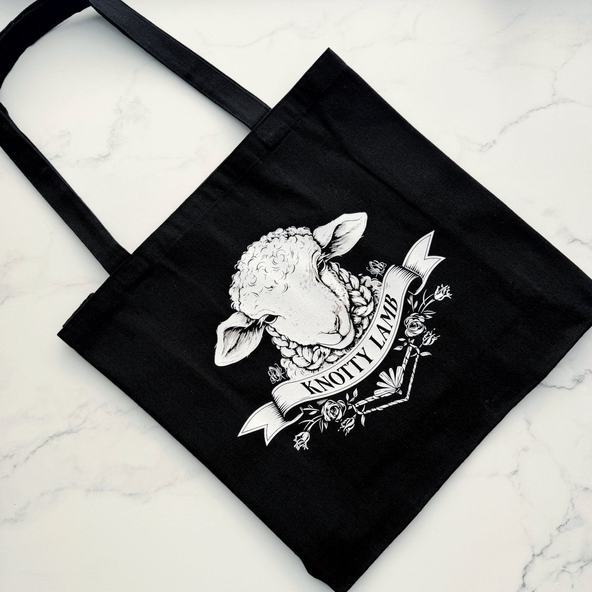 Knotty Lamb Canvas Tote - Accessory - Knotty Lamb