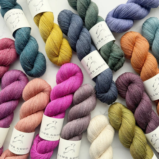 Knotty Lamb - Lamb Good Touch of Linen Fingering - Lamb Good Fibers - Yarn