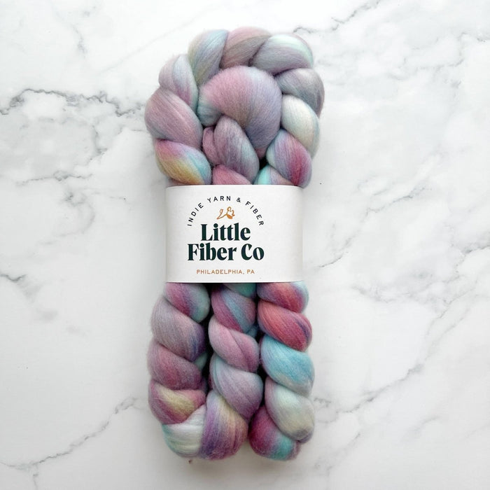 Knotty Lamb - Little Fiber Co. Merino Roving - Little Fiber Co. - Spinning Fiber