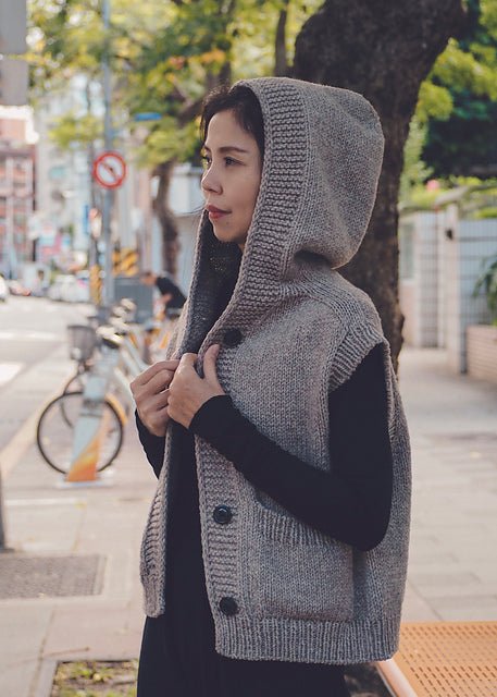 Knotty Lamb - Mila Hooded Vest Kits - Knotty Lamb - Kits