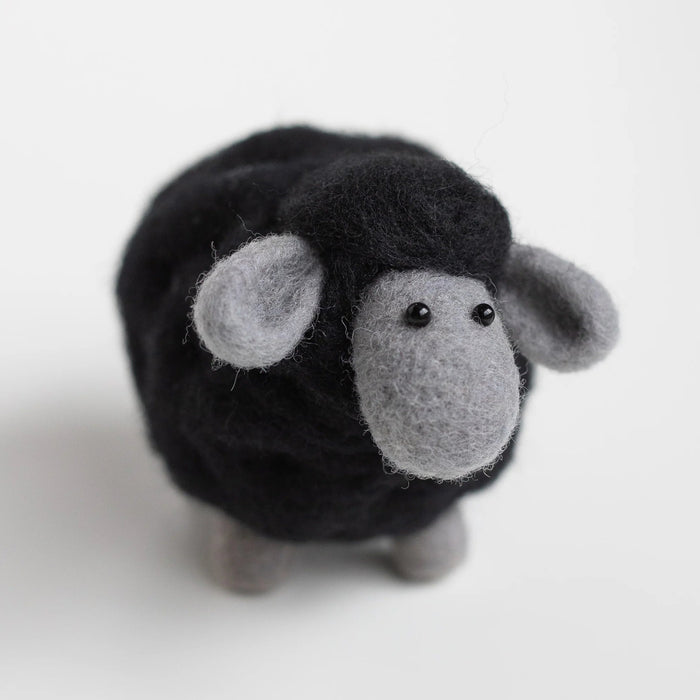 Knotty Lamb - Needle Felting Kit - Black Sheep - Felted Sky - Accessory