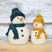 Knotty Lamb - Needle Felting Kit - Snowmen - Felted Sky - Accessory