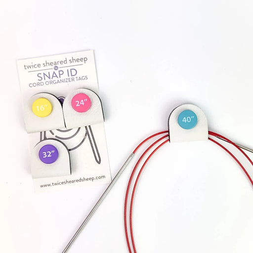 Knotty Lamb - Snap ID Cord Organizer Tags - Twice Sheared Sheep - Accessory