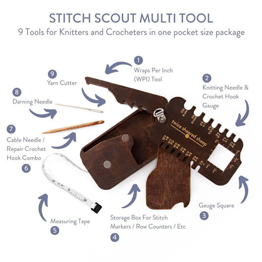 Knotty Lamb - Stitch Scout Multi - Tool - Twice Sheared Sheep - Accessory