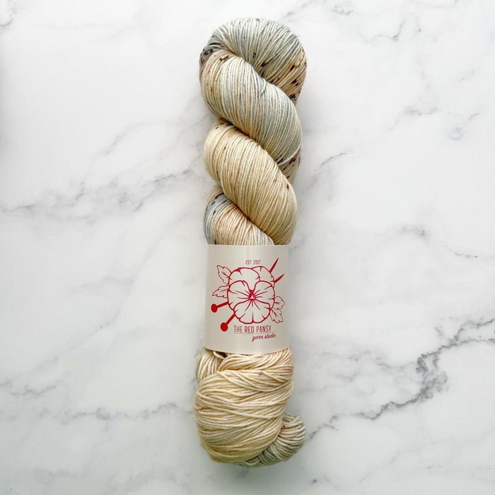 Knotty Lamb - The Red Pansy SW Merino Sock - The Red Pansy - Yarn