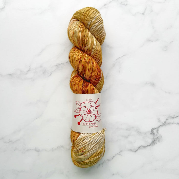 Knotty Lamb - The Red Pansy SW Merino Sock - The Red Pansy - Yarn