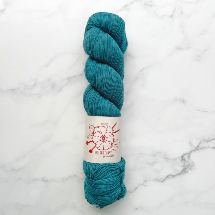 Knotty Lamb - The Red Pansy SW Merino Sock - The Red Pansy - Yarn