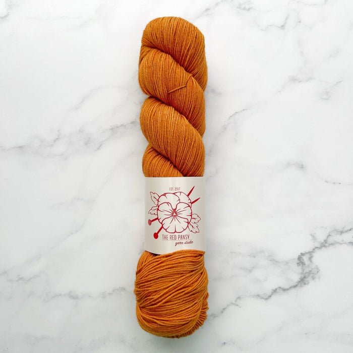 Knotty Lamb - The Red Pansy SW Merino Sock - The Red Pansy - Yarn