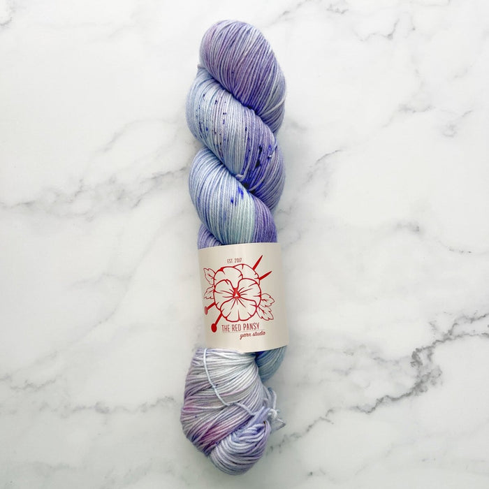 Knotty Lamb - The Red Pansy SW Merino Sock - The Red Pansy - Yarn