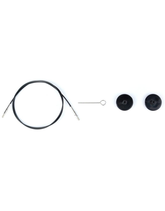 Lykke Interchangeable Swivel Cords, Black / 20 / 5 Tips
