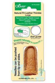 Knotty Lamb - Natural Fit Leather Thimble - Clover - Accessory