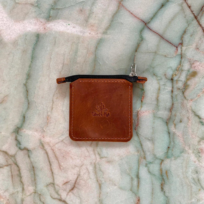 Knotty Lamb - Thread & Maple Leather Square Zip Pouch - Thread and Maple - Accessory
